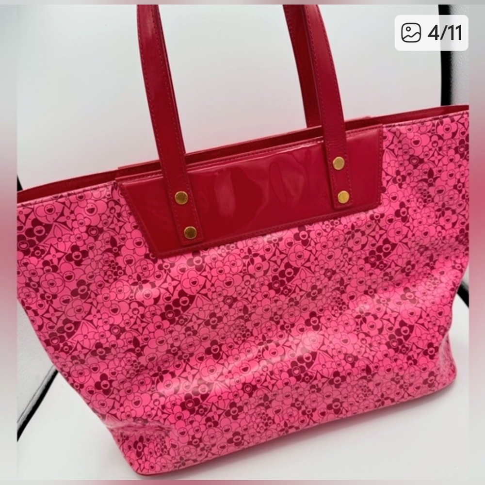 Louis Vuitton Takashi Murakami Cosmic Blossom Vinyl Tote - Picture 5 of 14